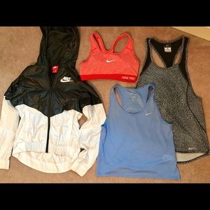 Nike Windrunner comes with 3 other items (sz XS/S)